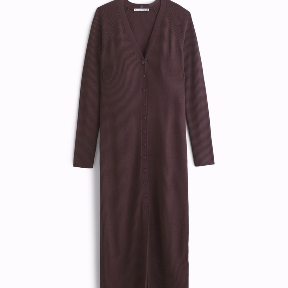 Abercrombie & Fitch Duster Midi Sweater Dress